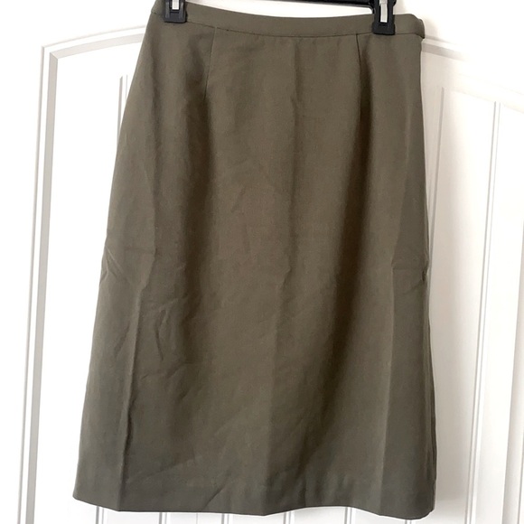 VTG NWT Appleseeds Petite Womens Midi Skirt Maroon, Size 6P - Picture 1 of 16